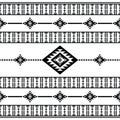 Seamless ethnic stripe pattern. Native traditional illustration design for textile. Aztec tribal style. Royalty Free Stock Photo