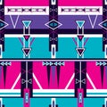 Seamless ethnic tribal pattern ornament