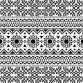 Seamless Etnic Pattern in black and white color