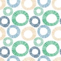 Seamless exploding striped circles