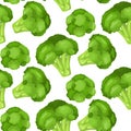 Vitamins and minerals of broccoli flower head. Infographics about nutrients in broccoli cabbage. Royalty Free Stock Photo