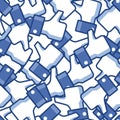 Seamless Facebook Thumb Background Royalty Free Stock Photo