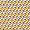 Seamless faceted polyhedral triangle background pattern texture in Autumn tones.