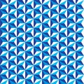 Seamless faceted polyhedral triangle background pattern texture in tones of blue.