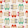 Seamless fashion shoes pattern