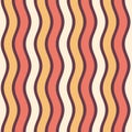 Seamless fashion striped vector pattern. Regularly repeating wavy lines, stripes Royalty Free Stock Photo