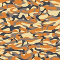 Seamless fashion textile camouflage pattern