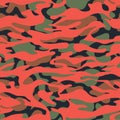 Seamless fashion textile camouflage pattern