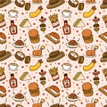 Seamless fast food pattern