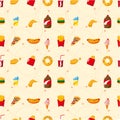 Seamless fast food pattern