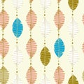 Seamless feather pattern Royalty Free Stock Photo