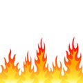 Seamless fire flame background