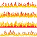 Seamless Fire Flame Royalty Free Stock Photo