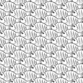 Seamless fishes school pattern.