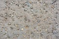 Seamless flat concrete with rocks - grey texture and background