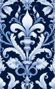 Seamless Fleur de Lys pattern. Royalty Free Stock Photo