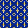 Seamless of a fleur-de-lys repeating pattern