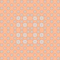 Seamless floral abstract pattern of repeating geometric shapes with texture, design for textile surface decor, fabric cover, paper Royalty Free Stock Photo