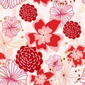 Seamless floral background Royalty Free Stock Photo