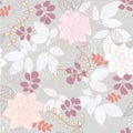 Seamless floral background Royalty Free Stock Photo
