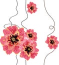Seamless floral background design