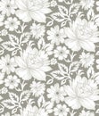 Seamless floral background for textile design
