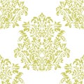 Seamless floral Damascus wallpaper pattern. Vector illustration