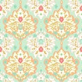 Seamless floral damask pattern. Royalty Free Stock Photo