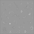 Seamless floral gray doodle pattern