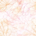 Seamless floral grunge pastel pink gradient pattern