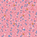 Seamless floral hight detailed pattern with tiny flowers, stars, constellations. Great pink texture for fabric, apparel ,digital