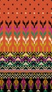 Seamless floral knitted pattern.geometric ethnic oriental pattern traditional background.Aztec style,abstract,vector,illustration. Royalty Free Stock Photo