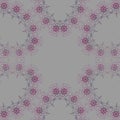 Seamless floral lace pattern purple silver gray Royalty Free Stock Photo