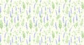seamless floral lavender rectangle pattern