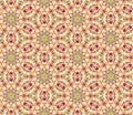 Seamless floral mosaic pattern