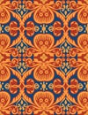 Seamless floral oriental wallpaper pattern.