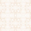 Seamless floral outlined mosaic pattern