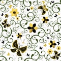 Seamless floral pattern Royalty Free Stock Photo