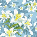 Seamless floral pattern Royalty Free Stock Photo