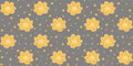 Seamless floral pattern adonis line graphic spring summer cute romantic contour