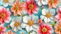 Seamless floral pattern and background for design Royalty Free Stock Photo