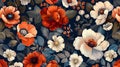 Seamless floral pattern and background for design Royalty Free Stock Photo