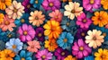 Seamless floral pattern and background for design Royalty Free Stock Photo