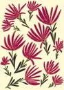Seamless floral pattern. Background with flowers.