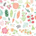 Seamless floral pattern background