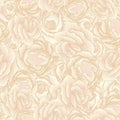 Seamless floral pattern beige flowers roses Royalty Free Stock Photo