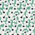 Seamless floral pattern, liberty romantic ditsy print with frosty small white flowers. Vector botanical design.