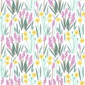 Seamless floral pattern Royalty Free Stock Photo