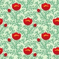 Seamless floral pattern Royalty Free Stock Photo