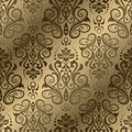 Seamless pattern with damask ornament